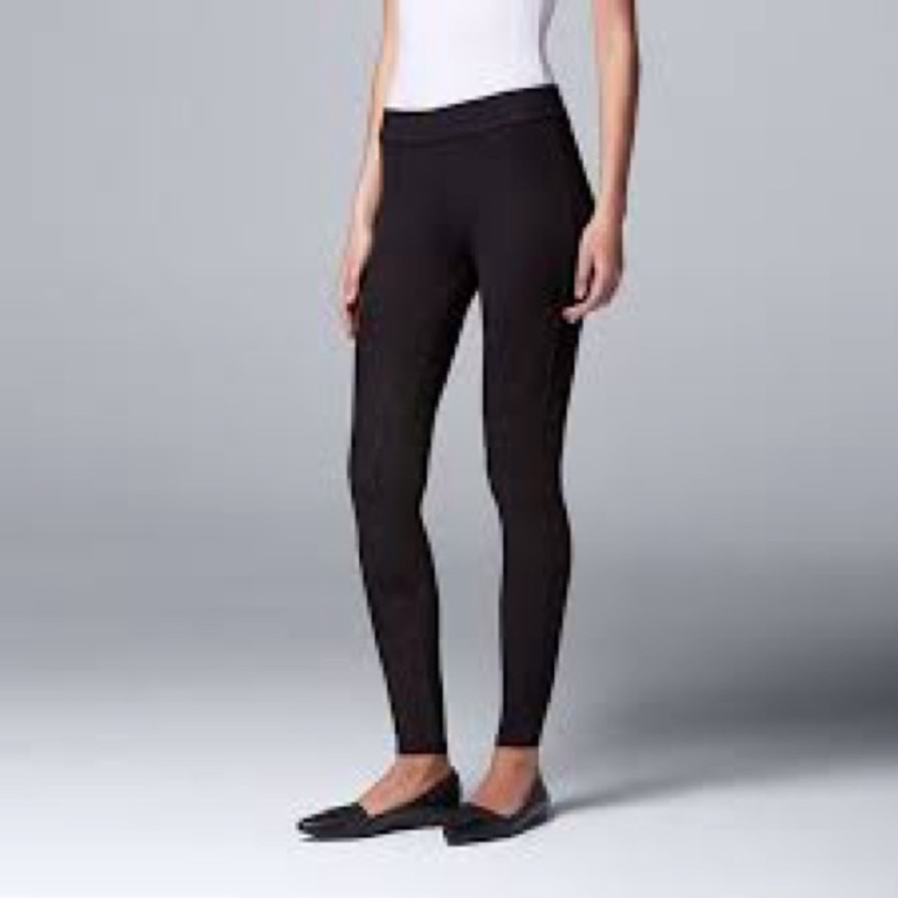 Simply Vera Wang Suede Leggings